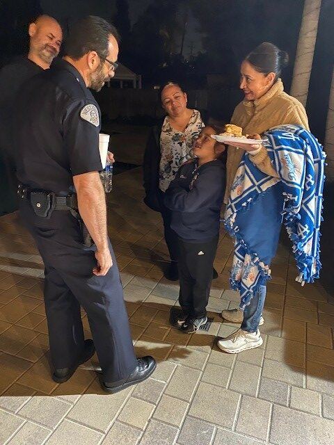 Police Talking with Family