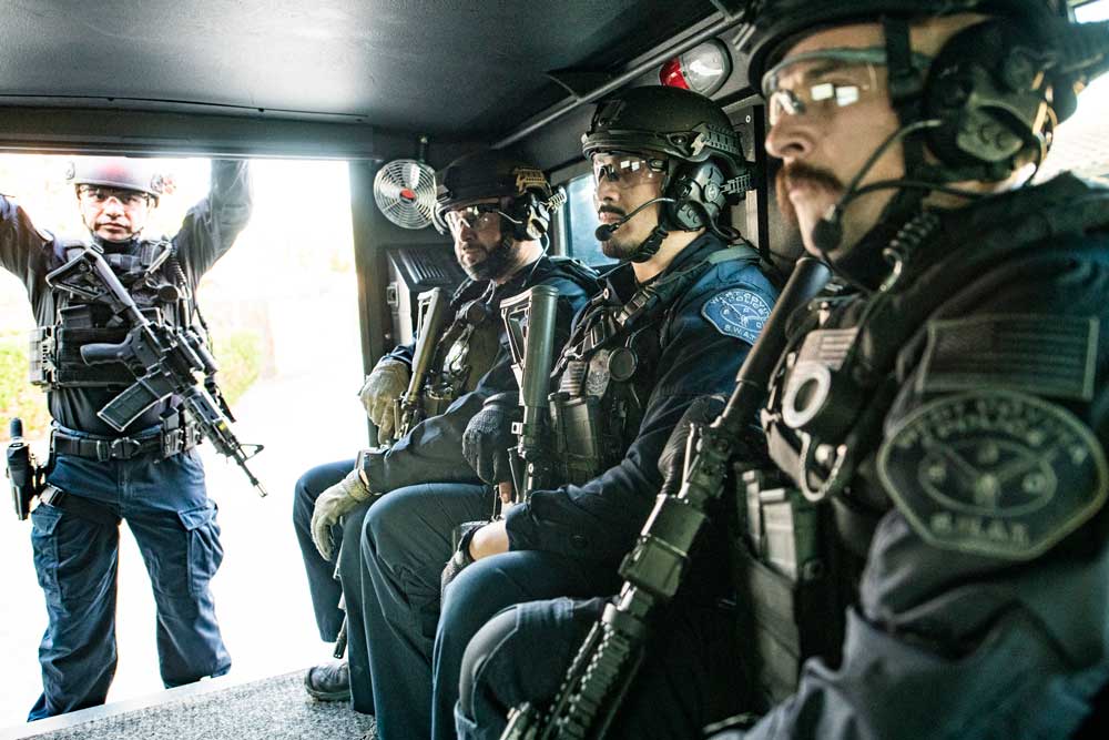 SWAT in Vehicle