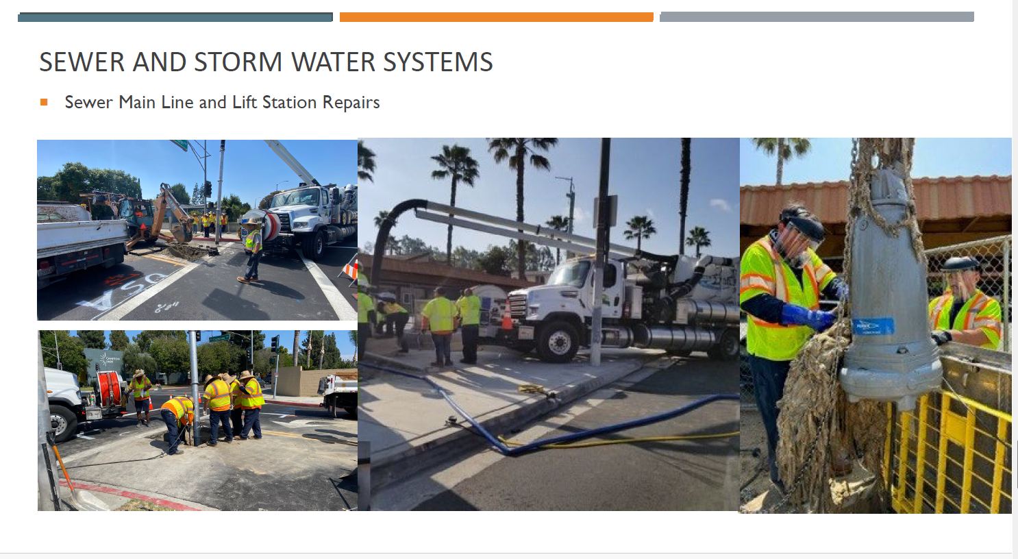 Sewer Main Line and Lift Station Repairs